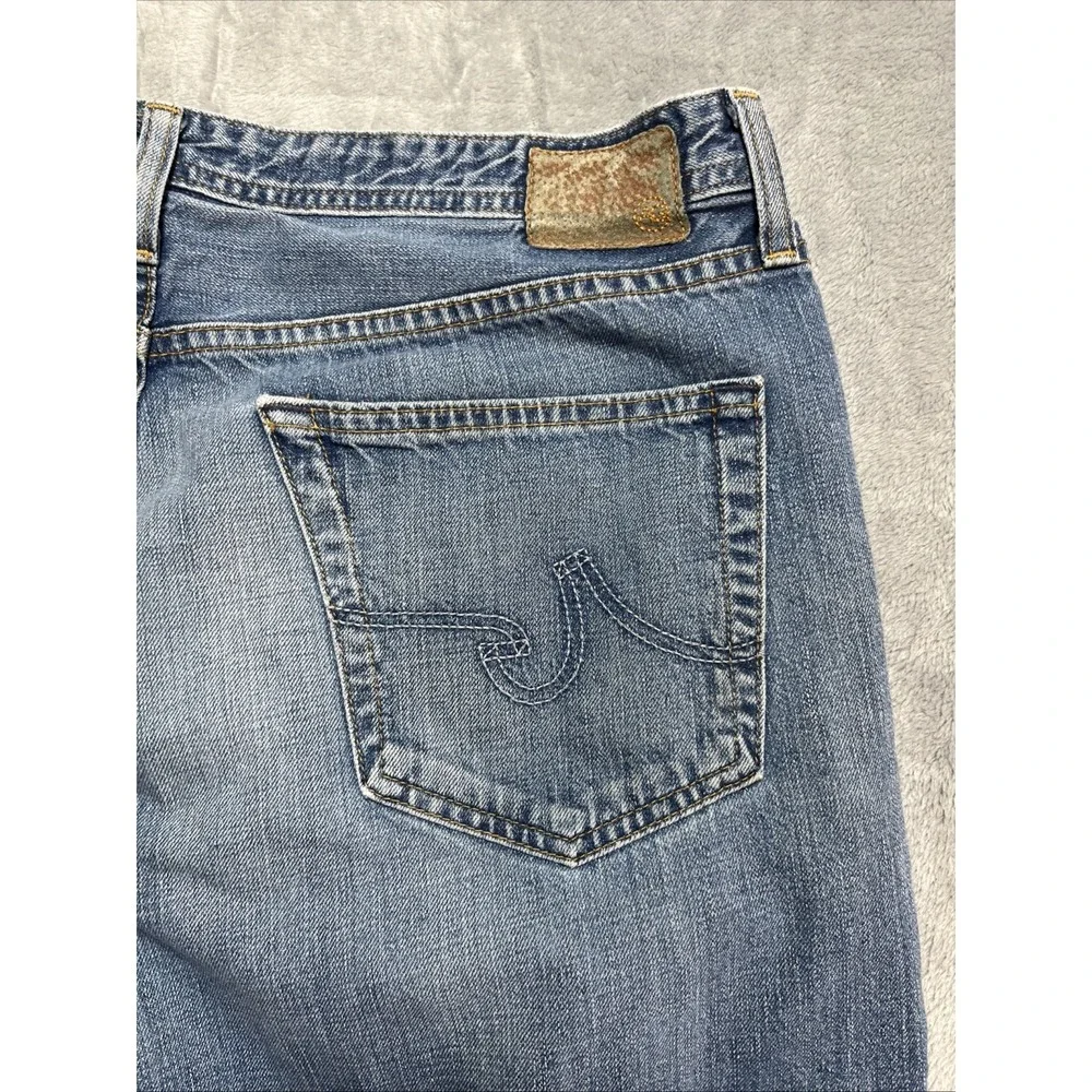 AG Adriano Goldschmied Jeans Men's 38x34 Blue Relaxed Fit Denim